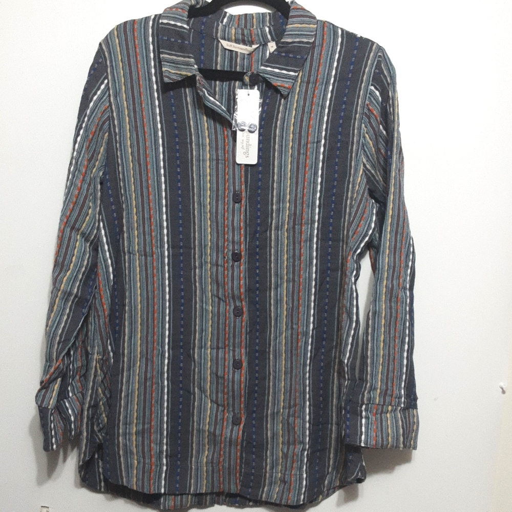 Soft Surroundings Slubby Texture Multicolor TOP/Tunic M